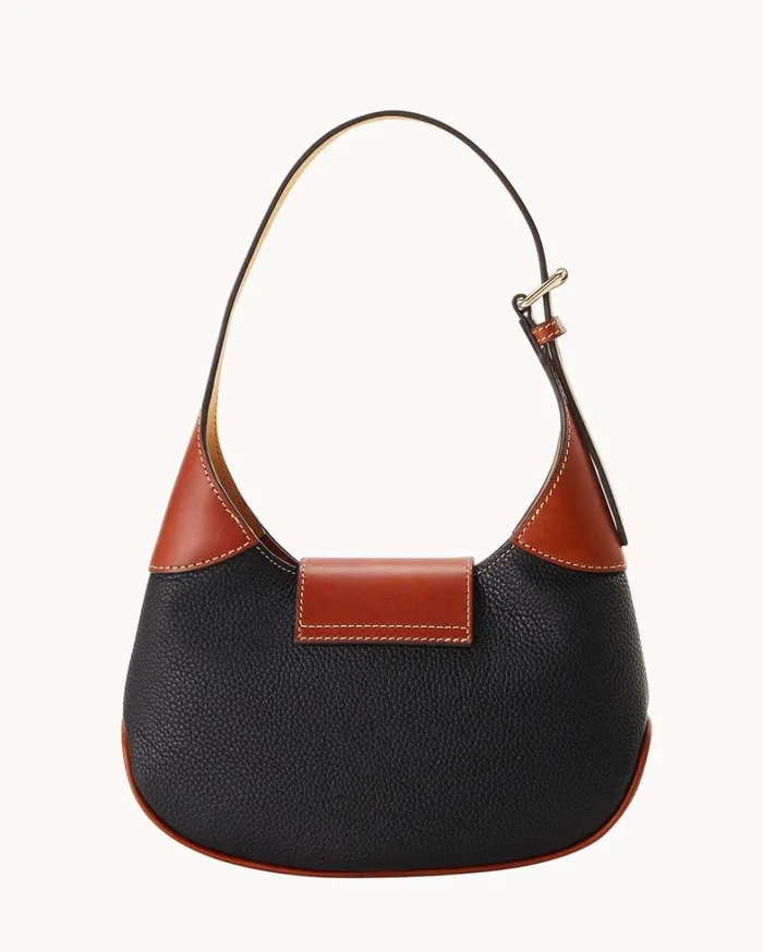 Pebble Turnlock Hobo 26 Black Women Dooney and Bourke Shoulder Bags Pebble Turnlock Hobo 26 Black Women Dooney and Bourke Shoulder Bags