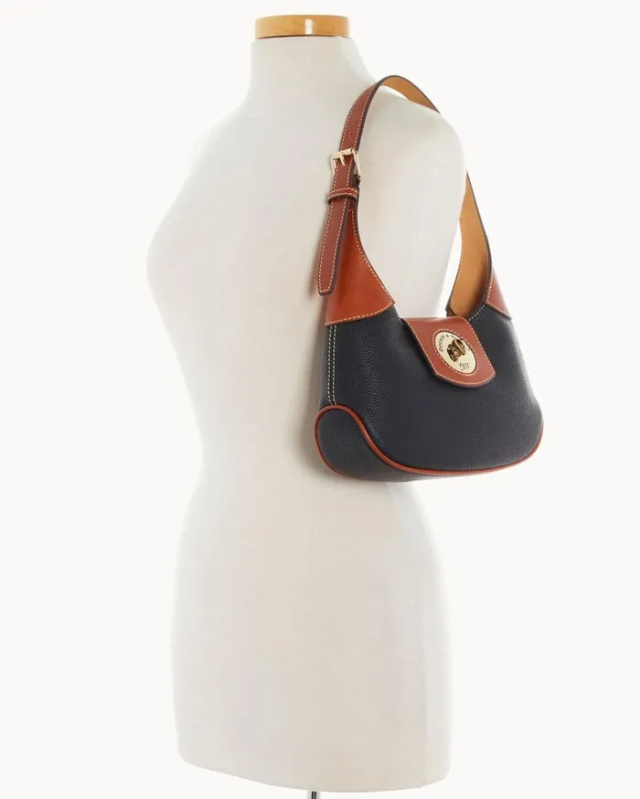 Pebble Turnlock Hobo 26 Black Women Dooney and Bourke Shoulder Bags Pebble Turnlock Hobo 26 Black Women Dooney and Bourke Shoulder Bags
