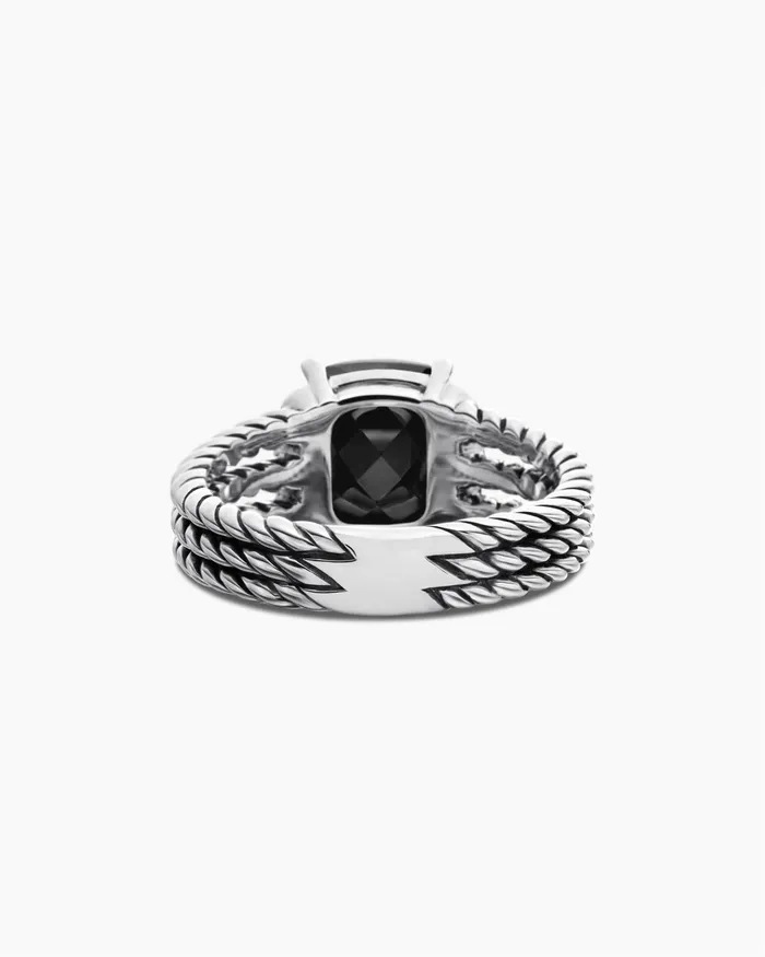 Petite Wheaton Ring In Sterling Silver With Diamonds 10mm Women David Yurman Petite Petite Wheaton Ring In Sterling Silver With Diamonds 10mm Women David Yurman Petite