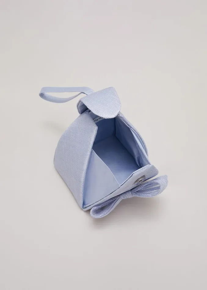 Phase Eight Bags and Clutches Bow Front Top Handle Bag Pale Blue 8211 Women