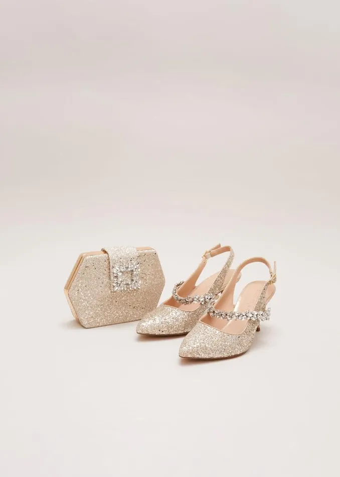 Phase Eight Bags and Clutches Glitter Embellished Hexagon Bag Gold 8211 Women Phase Eight Bags and Clutches Glitter Embellished Hexagon Bag Gold 8211 Women
