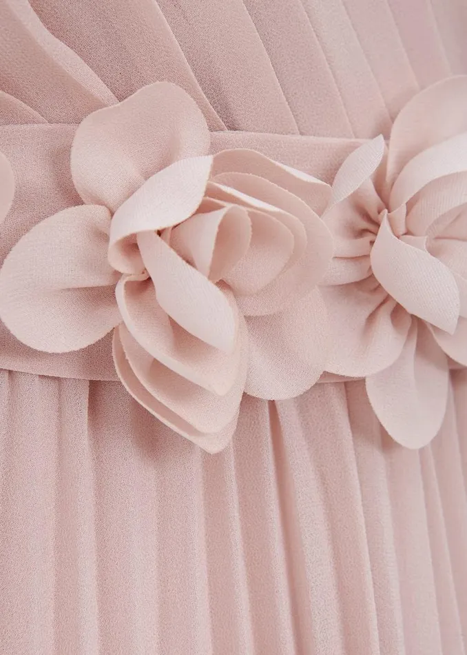 Phase Eight Dresses Alecia Pleated Maxi Dress Antique Rose 8211 Women