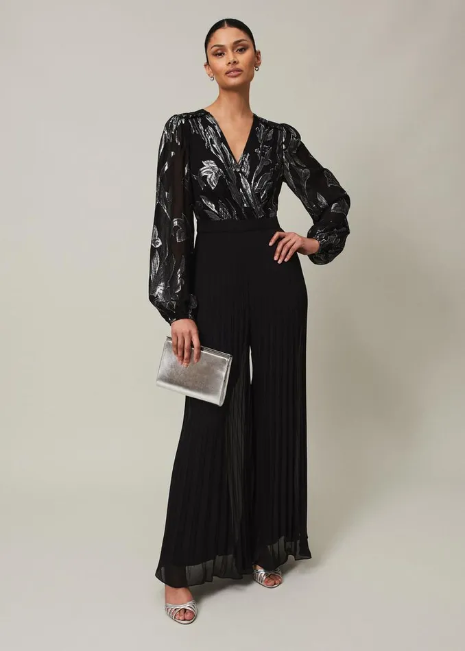 Phase Eight Dresses Althea Wide Leg Jumpsuit Black 8211 Women