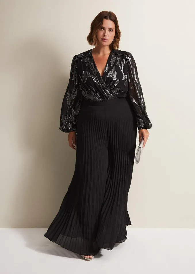 Phase Eight Dresses Althea Wide Leg Jumpsuit Black 8211 Women