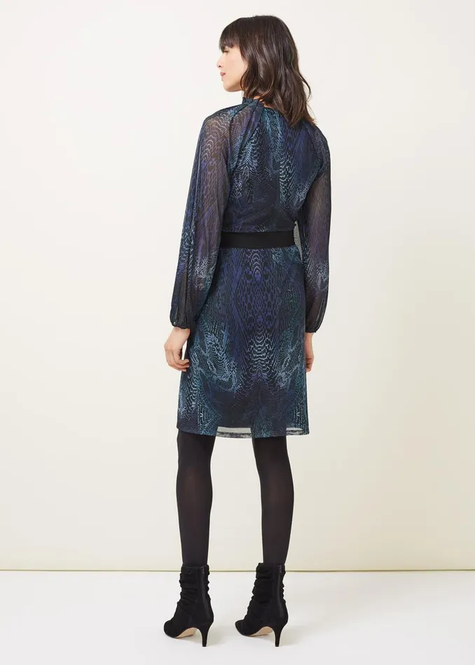 Phase Eight Dresses Amelie Snake Print Dress Tealblack 8211 Women