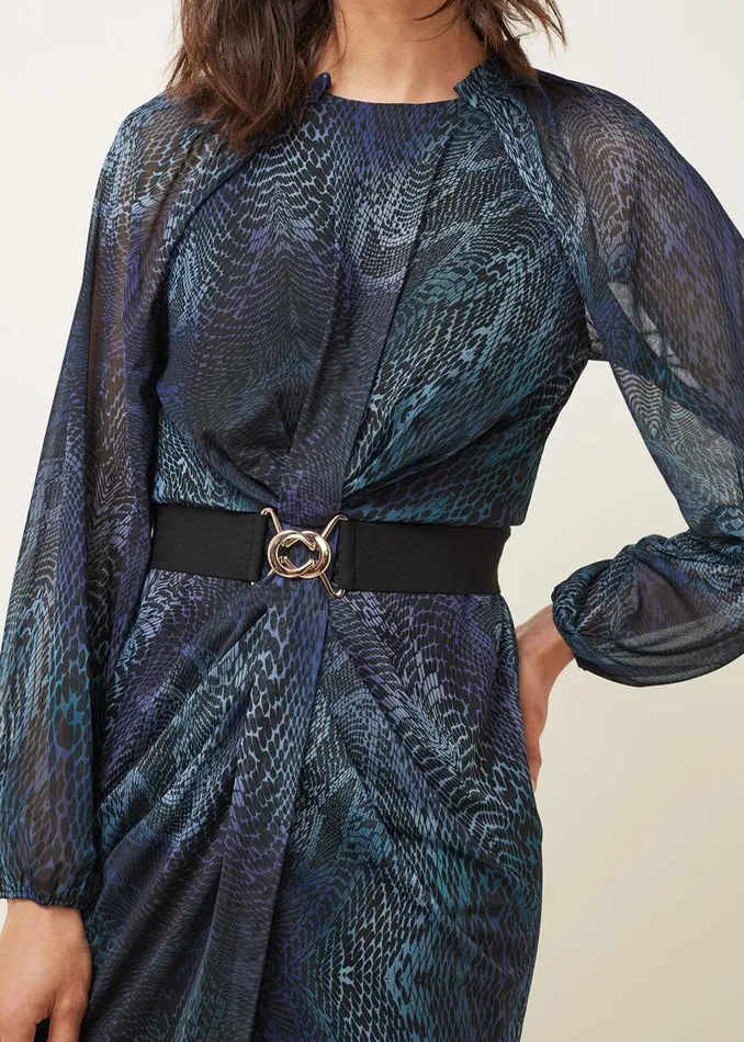 Phase Eight Dresses Amelie Snake Print Dress Tealblack 8211 Women