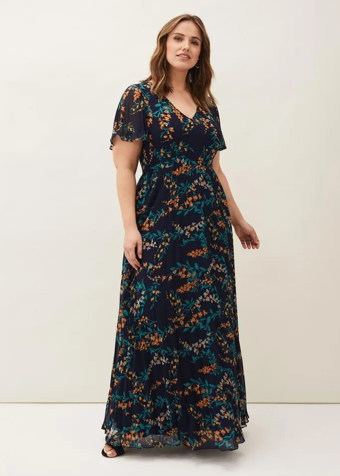 Phase Eight Dresses Annie Floral Maxi Dress Navymulti 8211 Women
