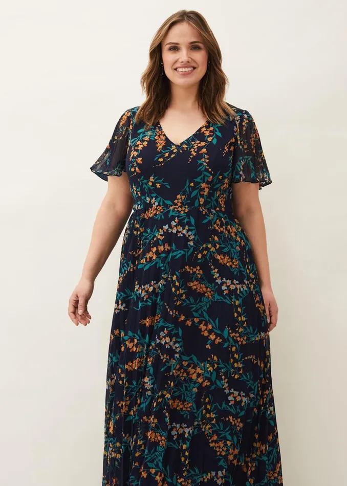 Phase Eight Dresses Annie Floral Maxi Dress Navymulti 8211 Women