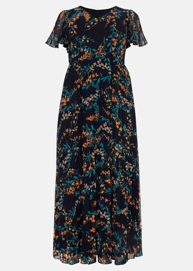 Phase Eight Dresses Annie Floral Maxi Dress Navymulti 8211 Women