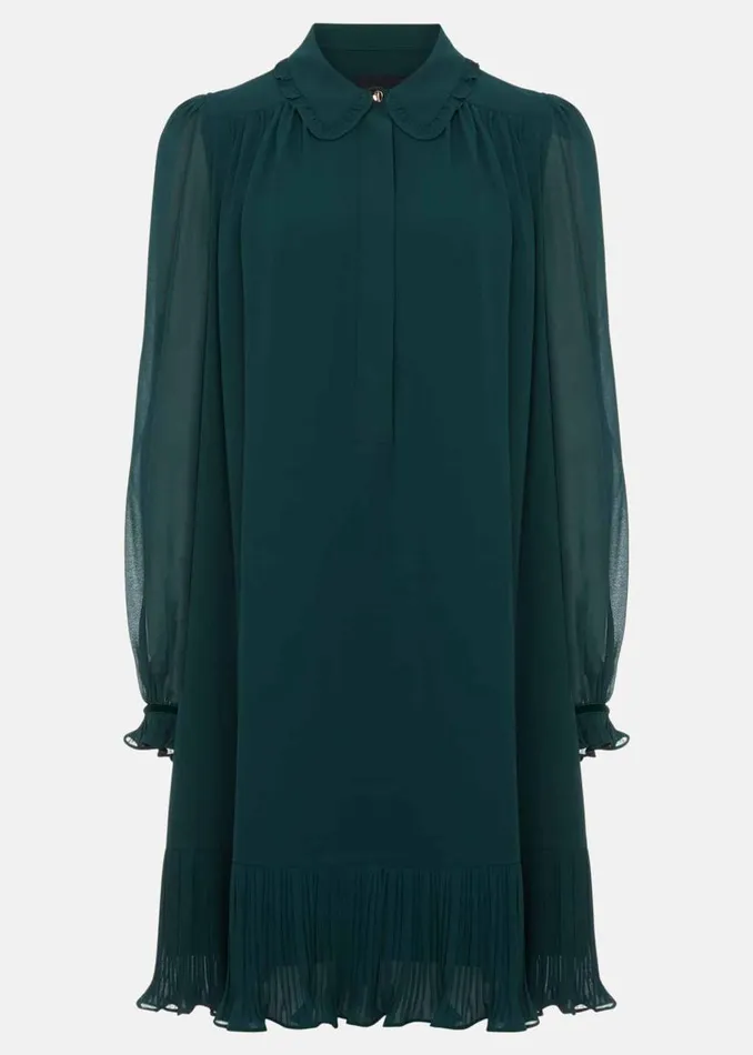 Phase Eight Dresses April Swing Mini Dress Dark Green 8211 Women