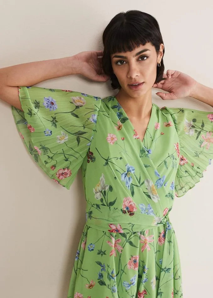 Phase Eight Dresses Astoria Floral Playsuit Greenmulti 8211 Women