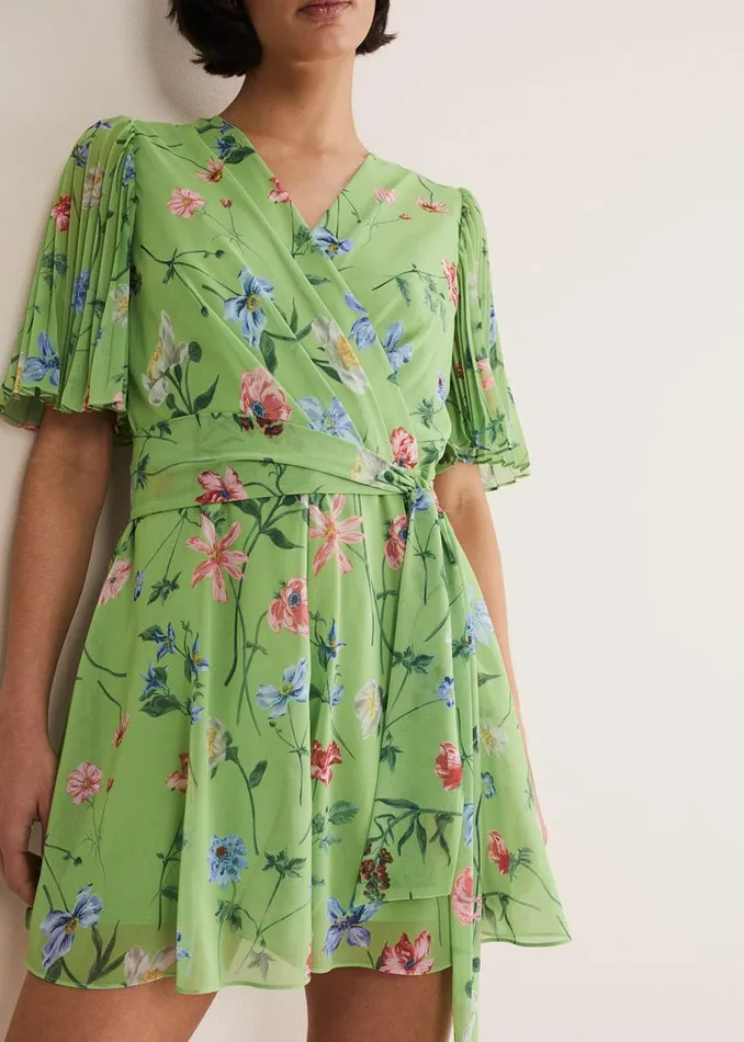 Phase Eight Dresses Astoria Floral Playsuit Greenmulti 8211 Women