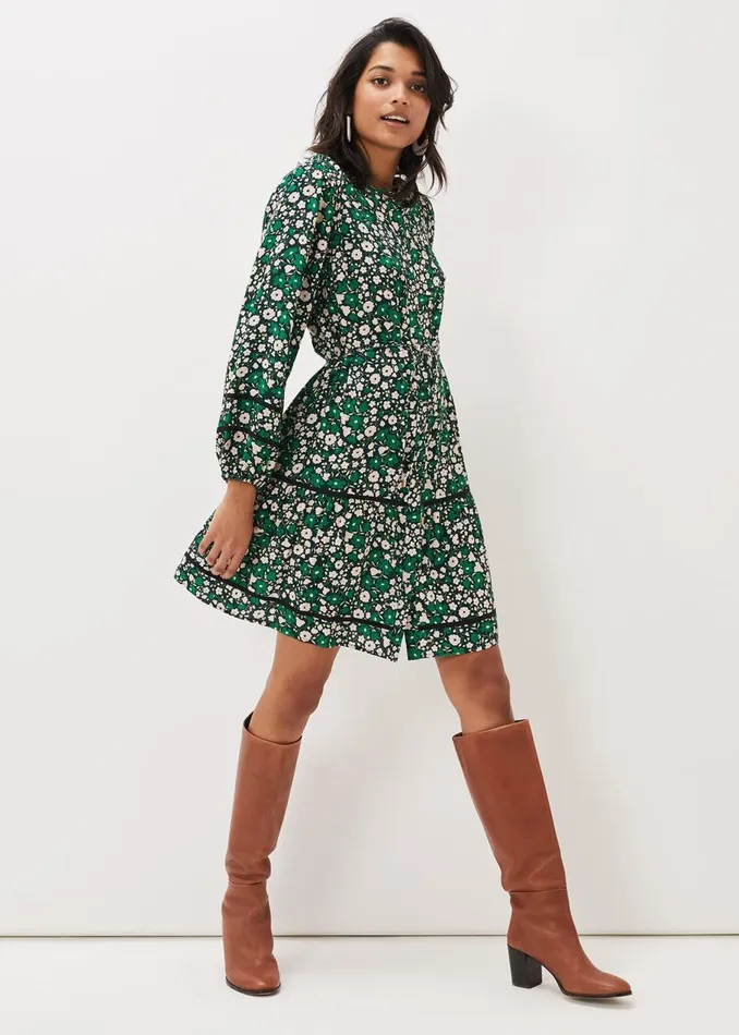 Phase Eight Dresses Ava Floral Mini Dress Multicoloured 8211 Women