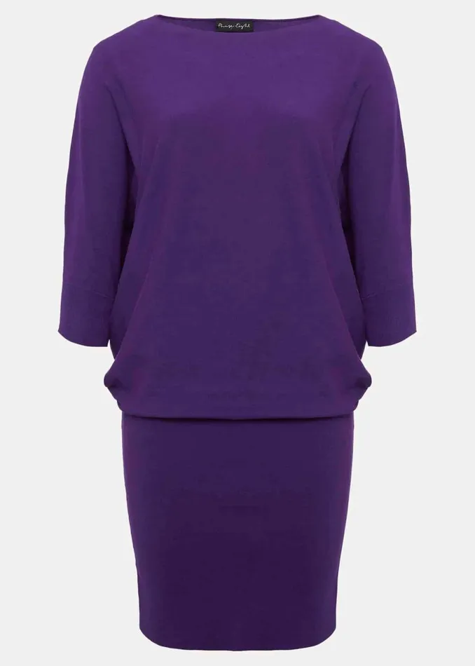 Phase Eight Dresses Becca Purple Batwing Mini Dress Purple 8211 Women