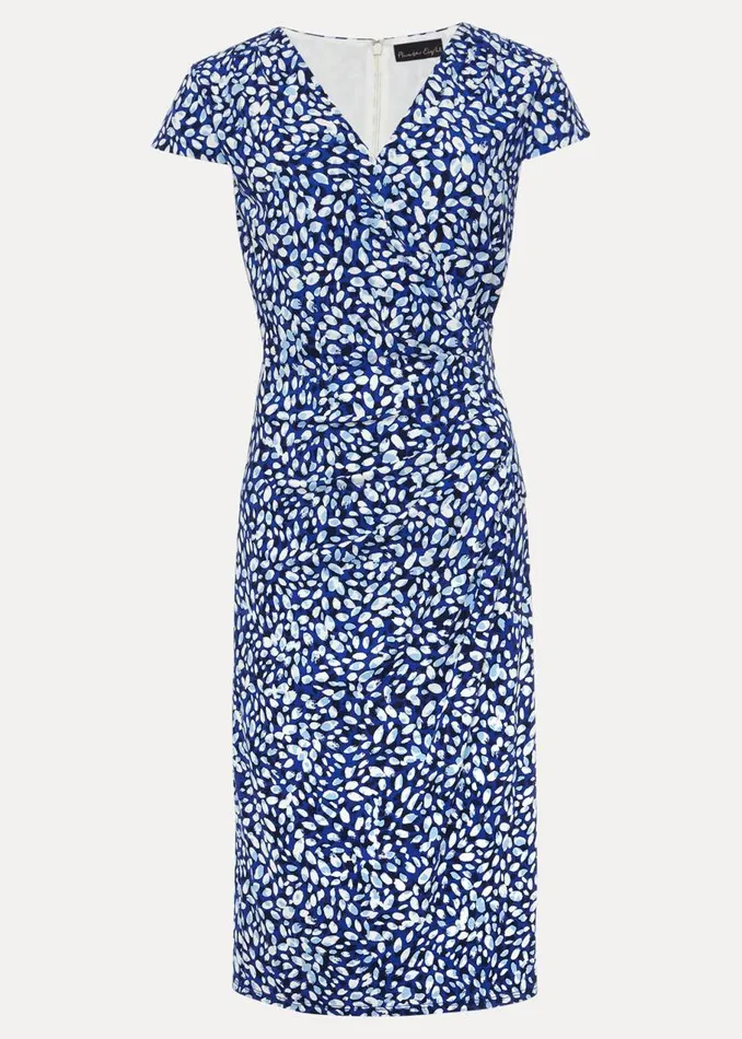 Phase Eight Dresses Brooke Printed Wrap Dress Bluemulti 8211 Women