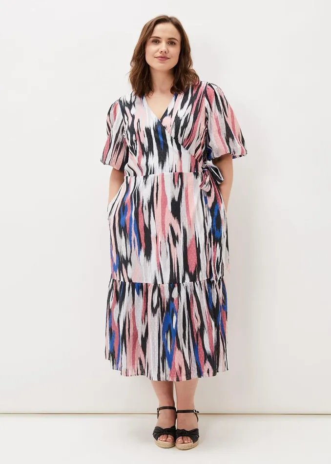 Phase Eight Dresses Caityln Cotton Wrap Midi Dress Multicoloured 8211 Women