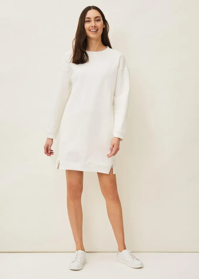 Phase Eight Dresses Chloe Sweater Dress Ivory 8211 Women