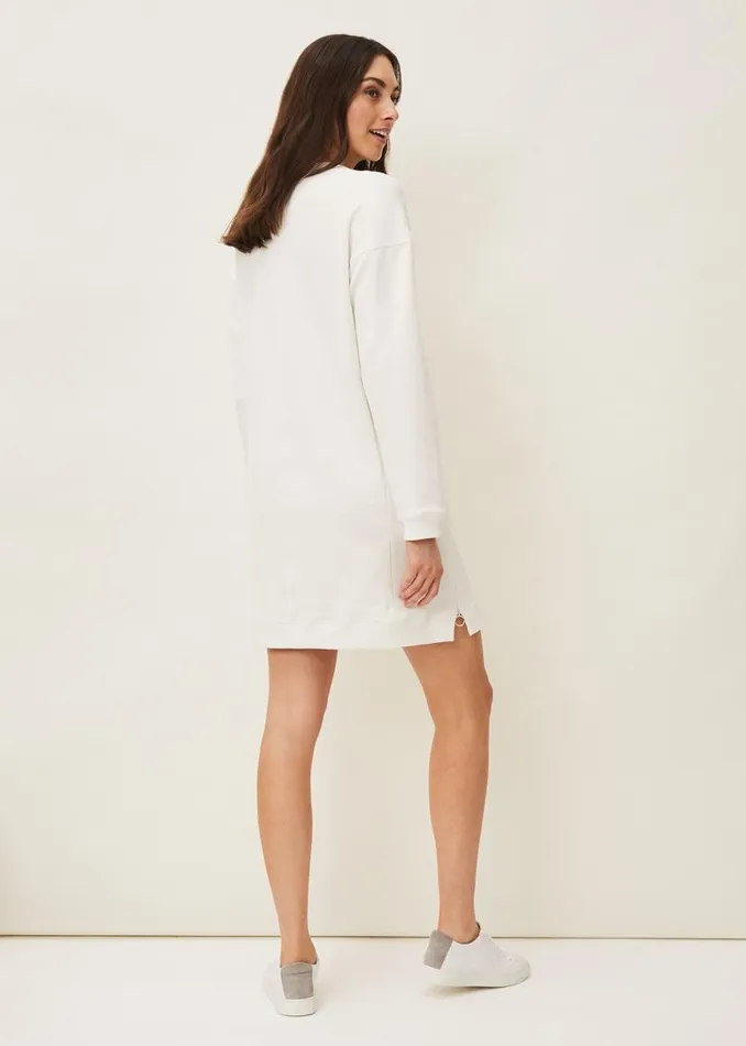 Phase Eight Dresses Chloe Sweater Dress Ivory 8211 Women