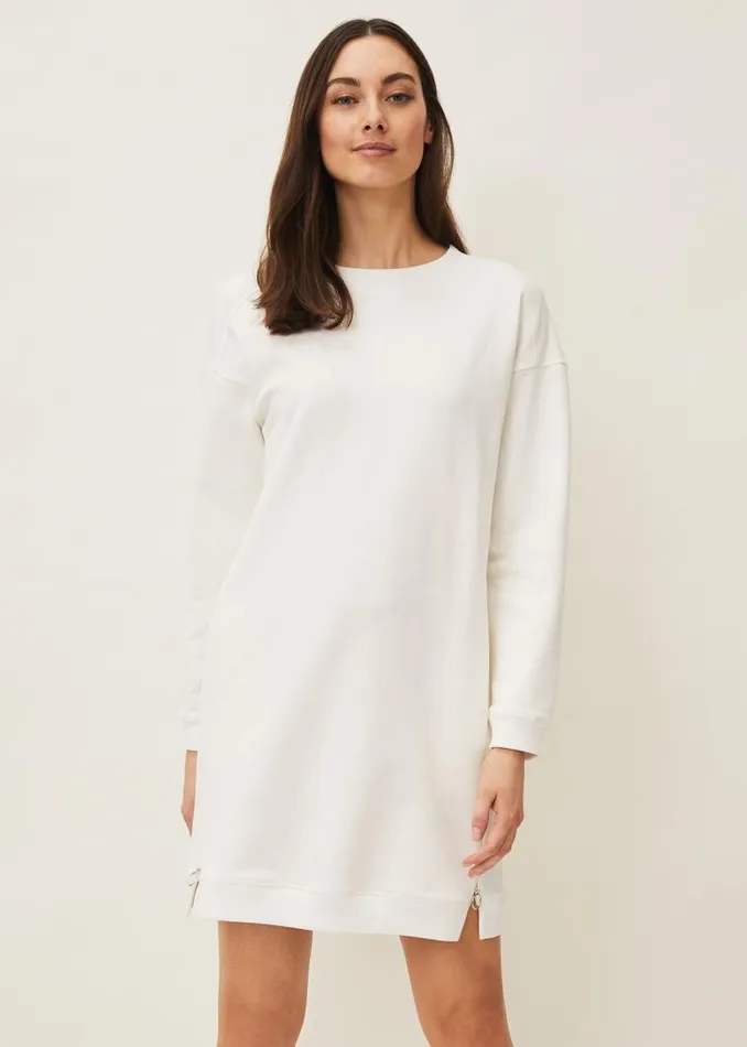 Phase Eight Dresses Chloe Sweater Dress Ivory 8211 Women