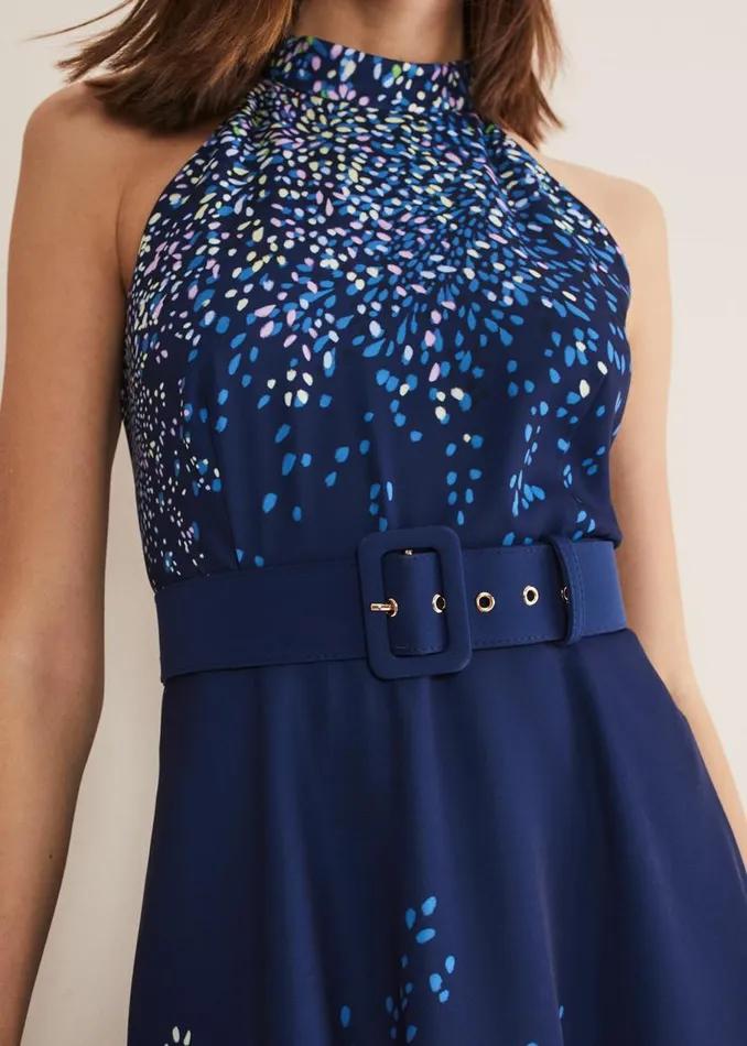 Phase Eight Dresses Clea Ditsy Midi Dress French Navy Multi 8211 Women
