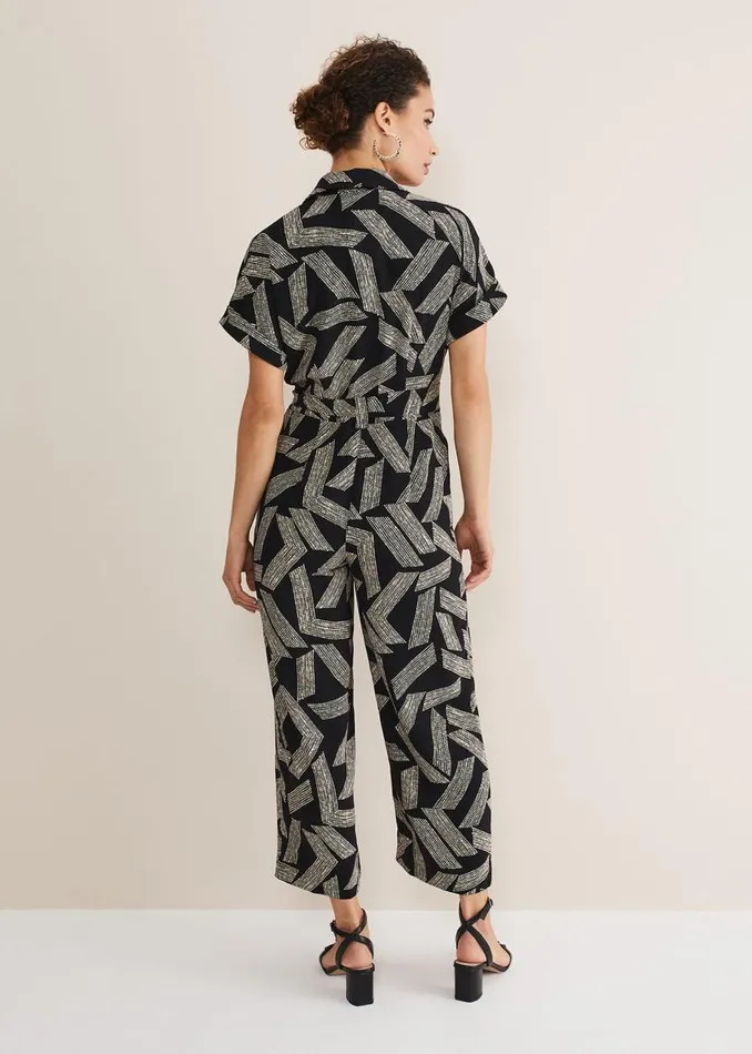 Phase Eight Dresses Constance Abstract Wide Leg Jumpsuit Blackwhite 8211 Women Phase Eight Dresses Constance Abstract Wide Leg Jumpsuit Blackwhite 8211 Women