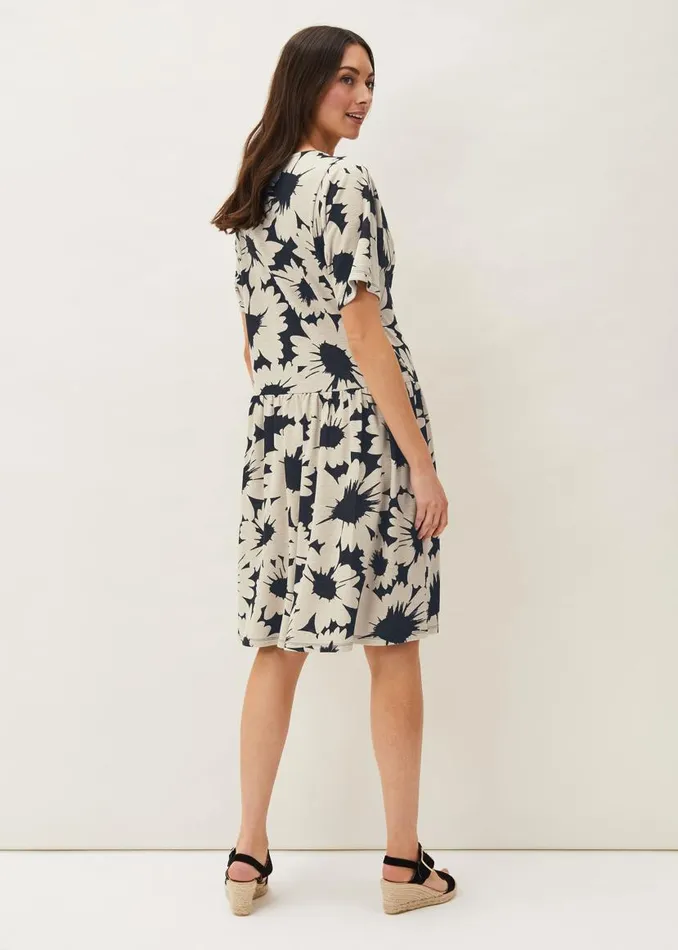 Phase Eight Dresses Daisy Print Swing Dress Blackivory 8211 Women