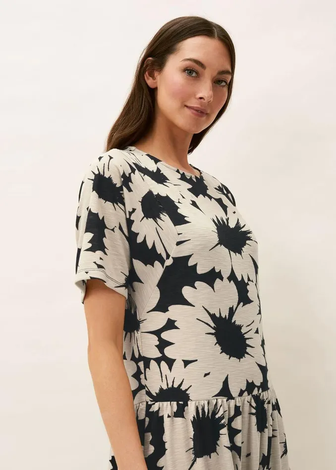 Phase Eight Dresses Daisy Print Swing Dress Blackivory 8211 Women