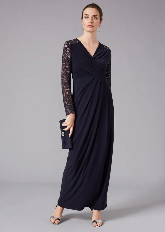 Phase Eight Dresses Elanor Lace Maxi Dress Navy 8211 Women