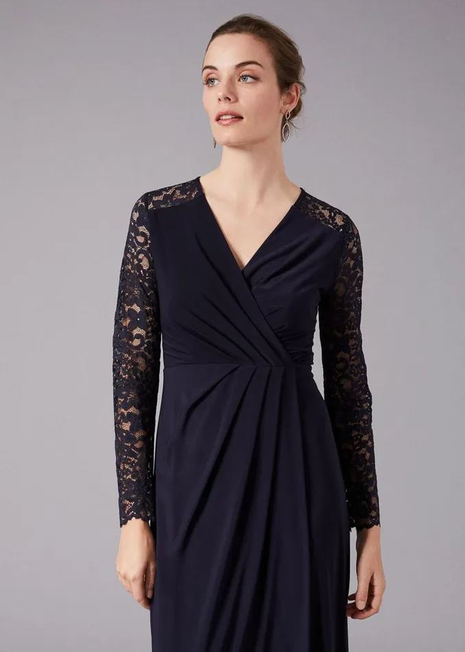 Phase Eight Dresses Elanor Lace Maxi Dress Navy 8211 Women