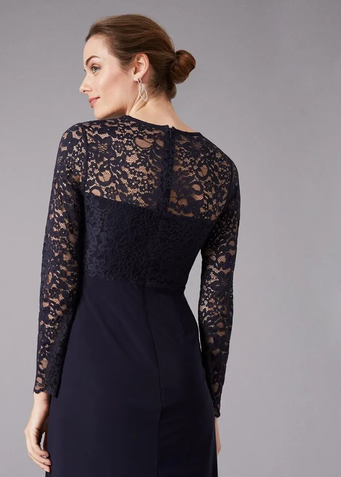 Phase Eight Dresses Elanor Lace Maxi Dress Navy 8211 Women