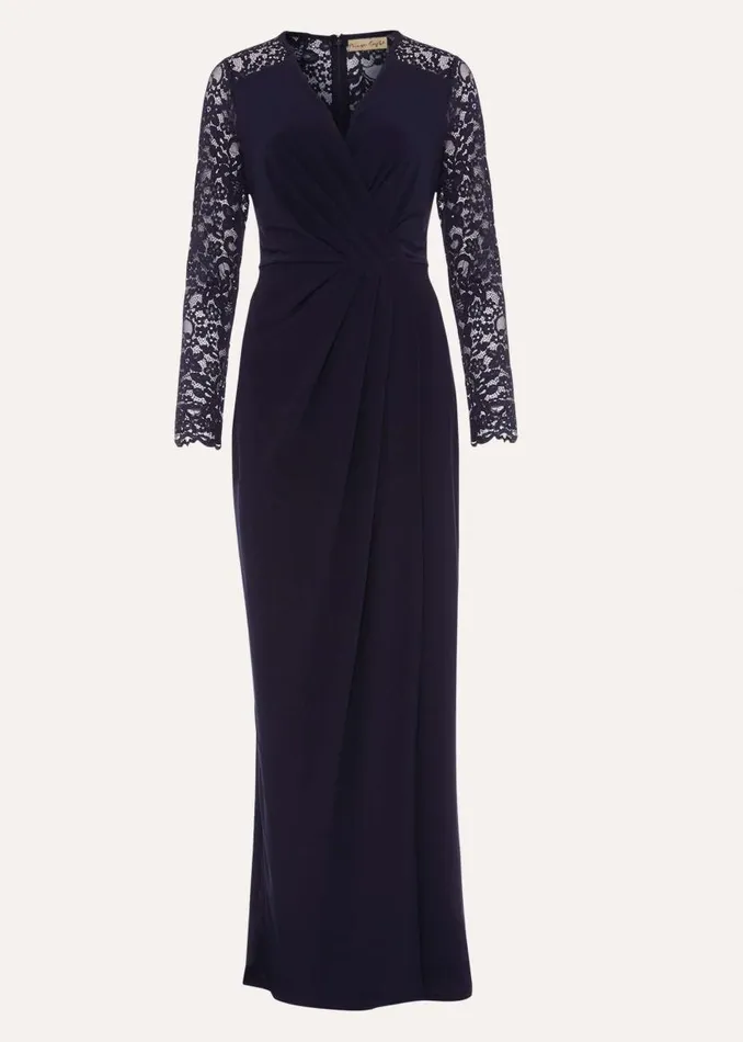 Phase Eight Dresses Elanor Lace Maxi Dress Navy 8211 Women