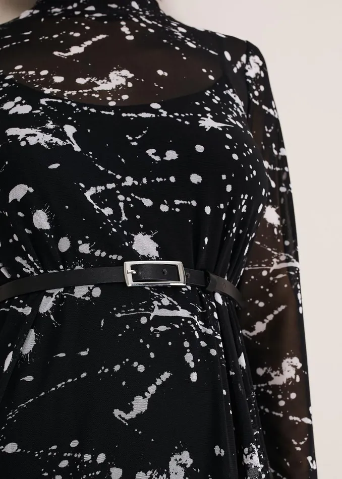 Phase Eight Dresses Elianna Splatter Long Sleeved Dress Blackivory 8211 Women Phase Eight Dresses Elianna Splatter Long Sleeved Dress Blackivory 8211 Women