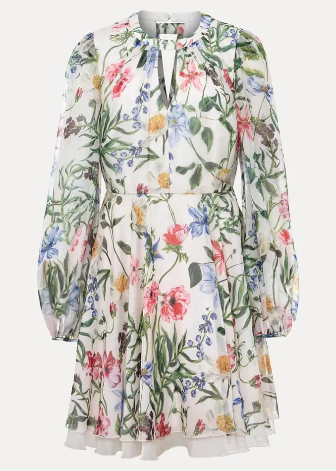 Phase Eight Dresses Everleigh Chiffon Floral Mini Dress Ivorymulti 8211 Women Phase Eight Dresses Everleigh Chiffon Floral Mini Dress Ivorymulti 8211 Women