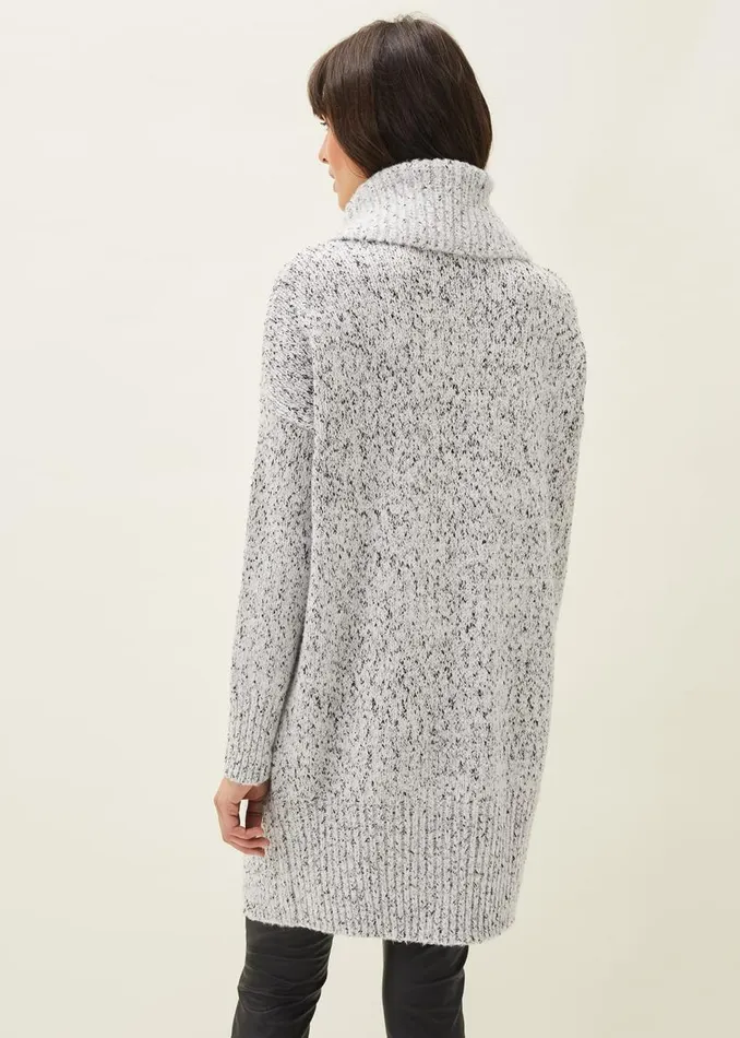 Phase Eight Dresses Evia Fleck Knit Jumper Dress Blackwhite 8211 Women