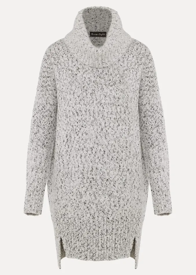 Phase Eight Dresses Evia Fleck Knit Jumper Dress Blackwhite 8211 Women