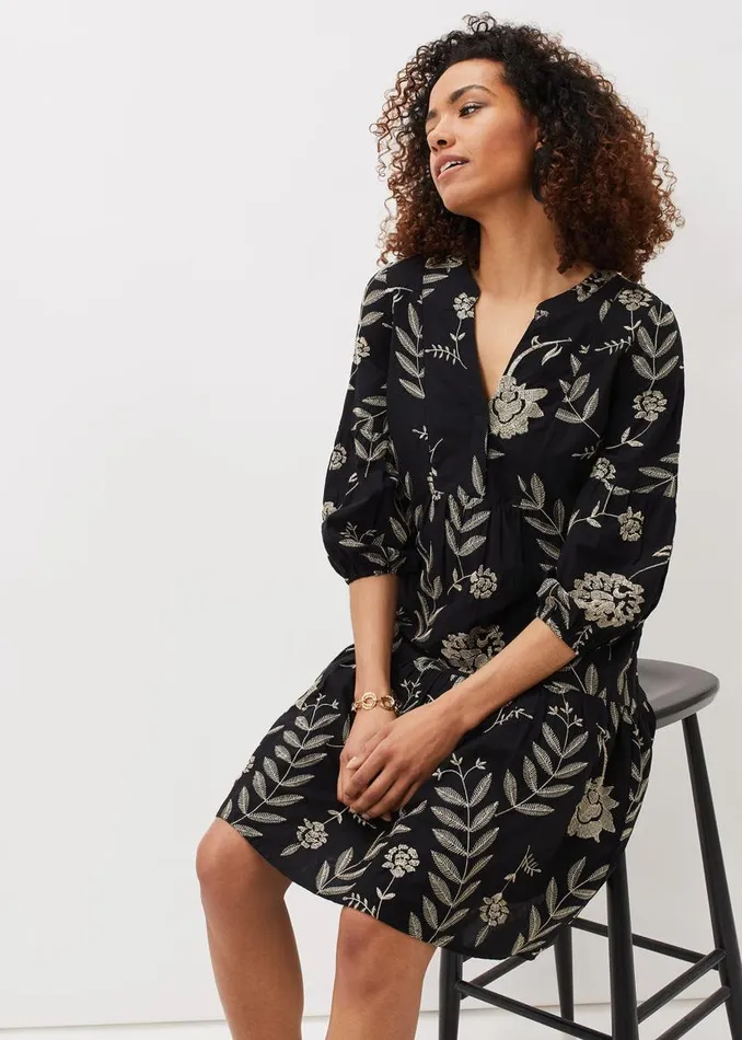 Phase Eight Dresses Gina Embroidered Dress Blackstone 8211 Women