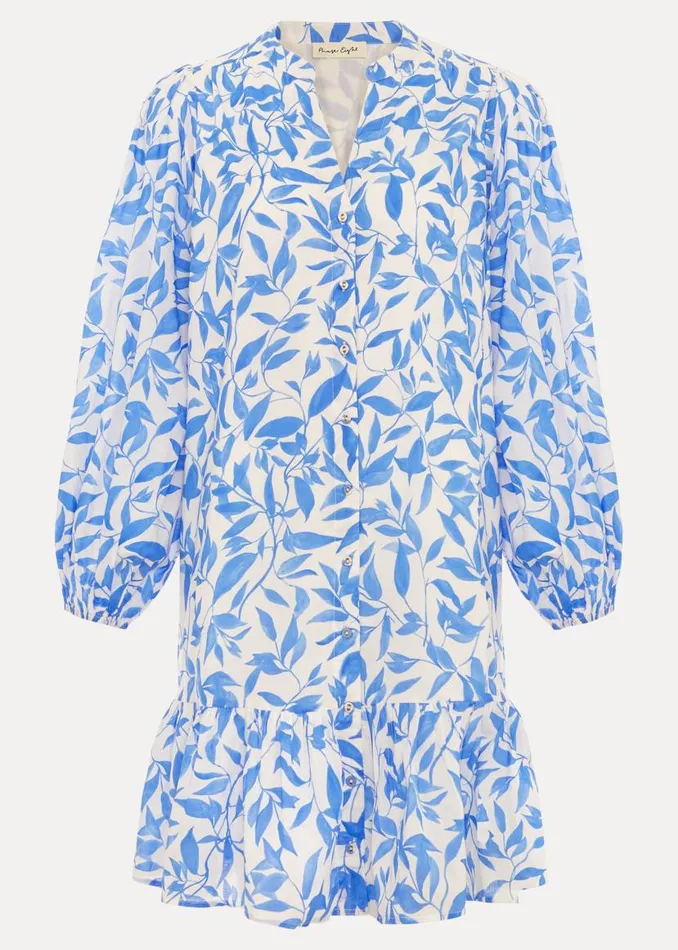 Phase Eight Dresses Hermoine Cotton Swing Dress Blue 8211 Women