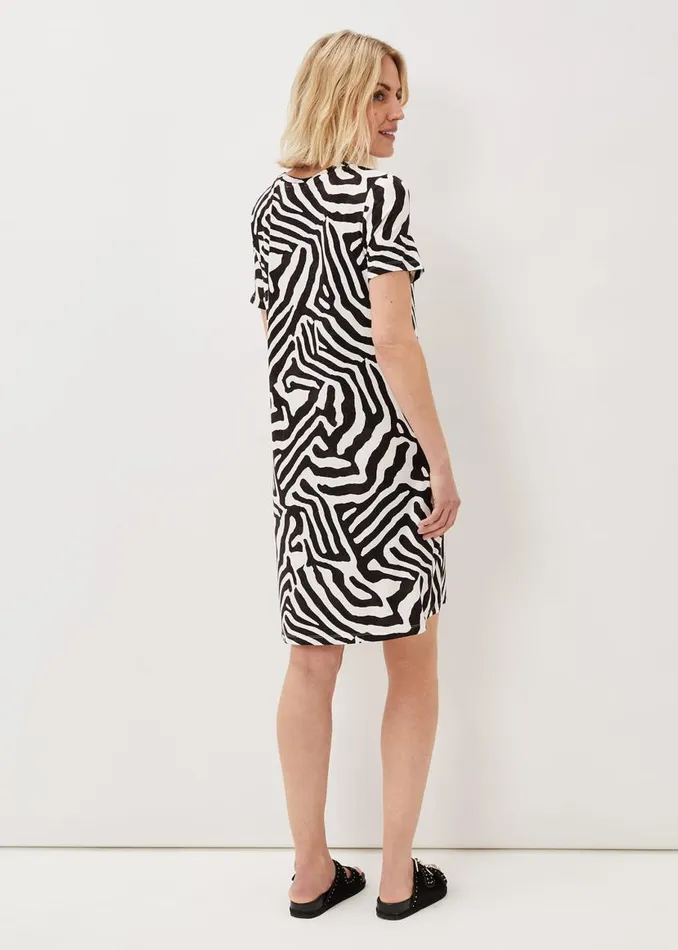 Phase Eight Dresses Isabelle Zebra Print Dress Blackivory 8211 Women