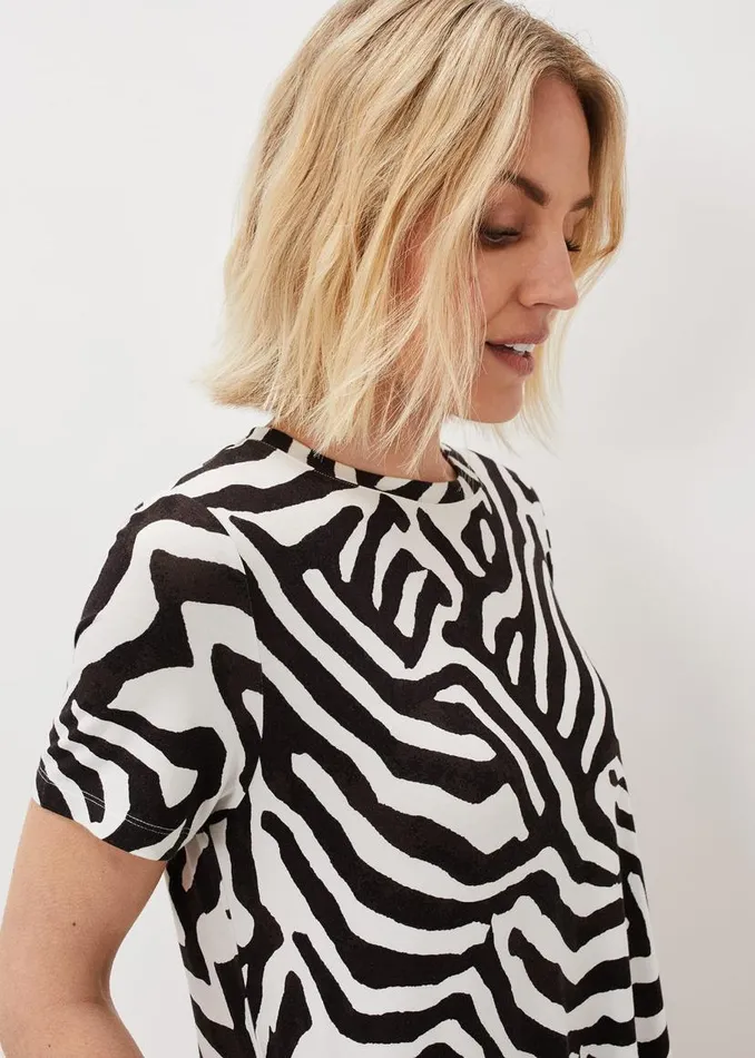 Phase Eight Dresses Isabelle Zebra Print Dress Blackivory 8211 Women