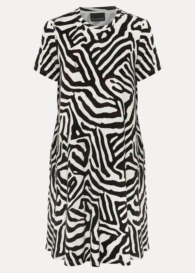Phase Eight Dresses Isabelle Zebra Print Dress Blackivory 8211 Women