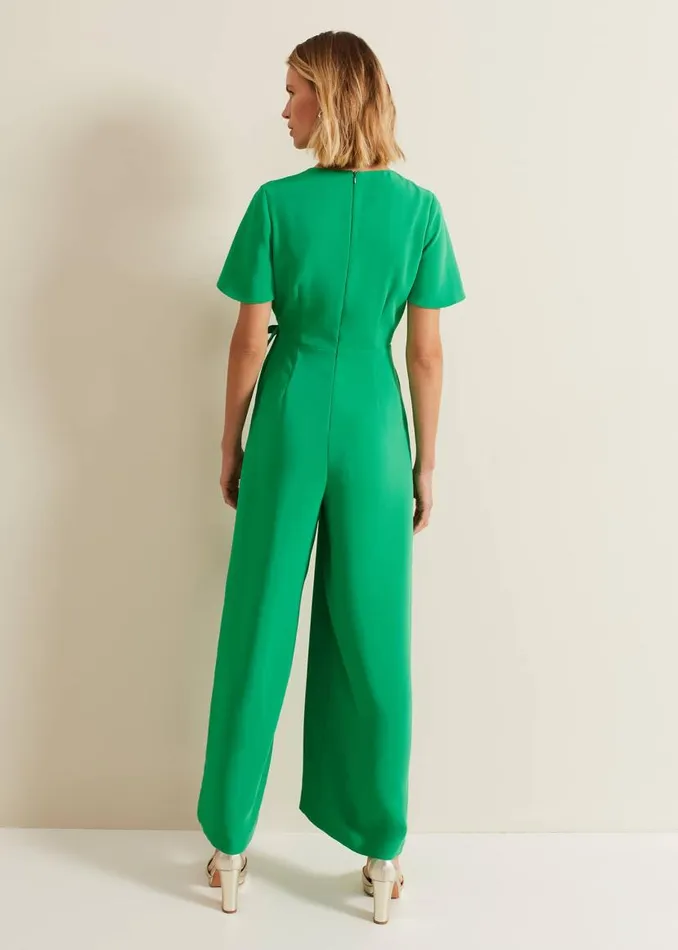 Phase Eight Dresses Julissa Green Wide Leg Jumpsuit Green 8211 Women