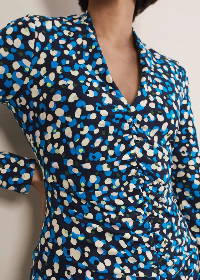 Phase Eight Dresses Juno Ruched V Neck Dotty Bodycon Dress Blue Multi 8211 Women Phase Eight Dresses Juno Ruched V Neck Dotty Bodycon Dress Blue Multi 8211 Women