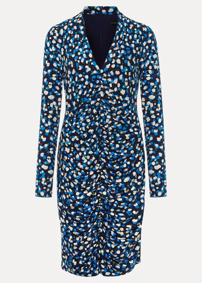 Phase Eight Dresses Juno Ruched V Neck Dotty Bodycon Dress Blue Multi 8211 Women Phase Eight Dresses Juno Ruched V Neck Dotty Bodycon Dress Blue Multi 8211 Women