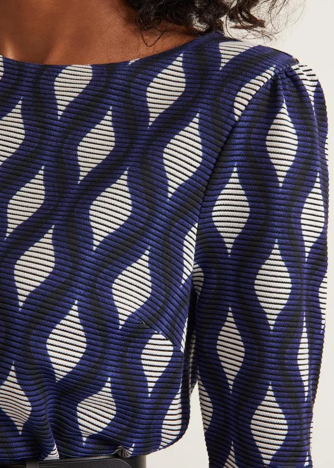 Phase Eight Dresses Kelly Geo Midi Shift Dress Blue 8211 Women