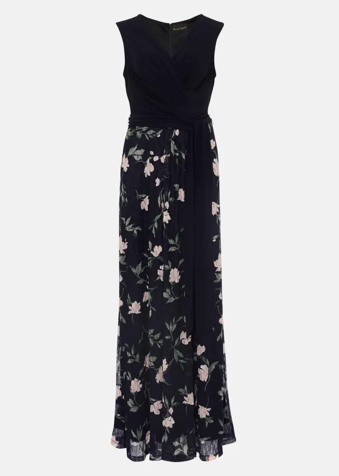 Phase Eight Dresses LeighAnn Floral Maxi Dress Navymulti 8211 Women