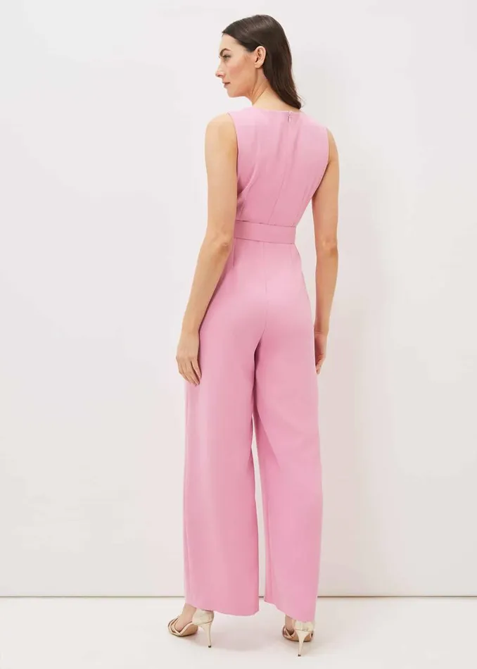Phase Eight Dresses Lissia Pink Wide Leg Jumpsuit Candy Pink 8211 Women