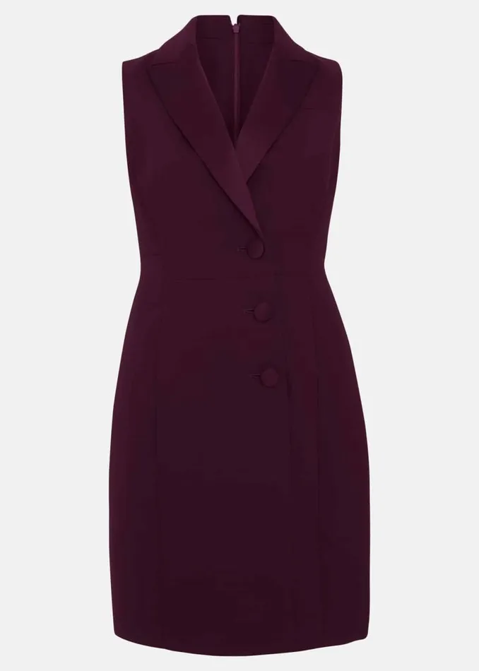 Phase Eight Dresses Lolicia Sleeveless Tux Dress Burgundy 8211 Women