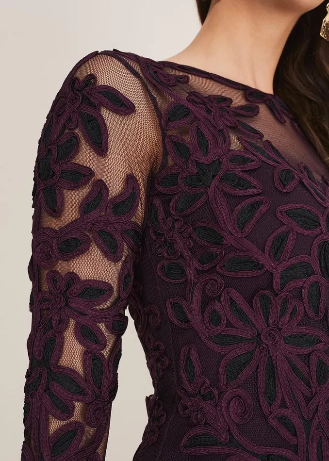 Phase Eight Dresses Madison Tapework Dress Blackplum 8211 Women