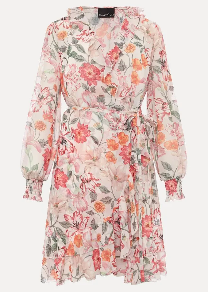 Phase Eight Dresses Melinda Floral Wrap Dress Ivorymulti 8211 Women