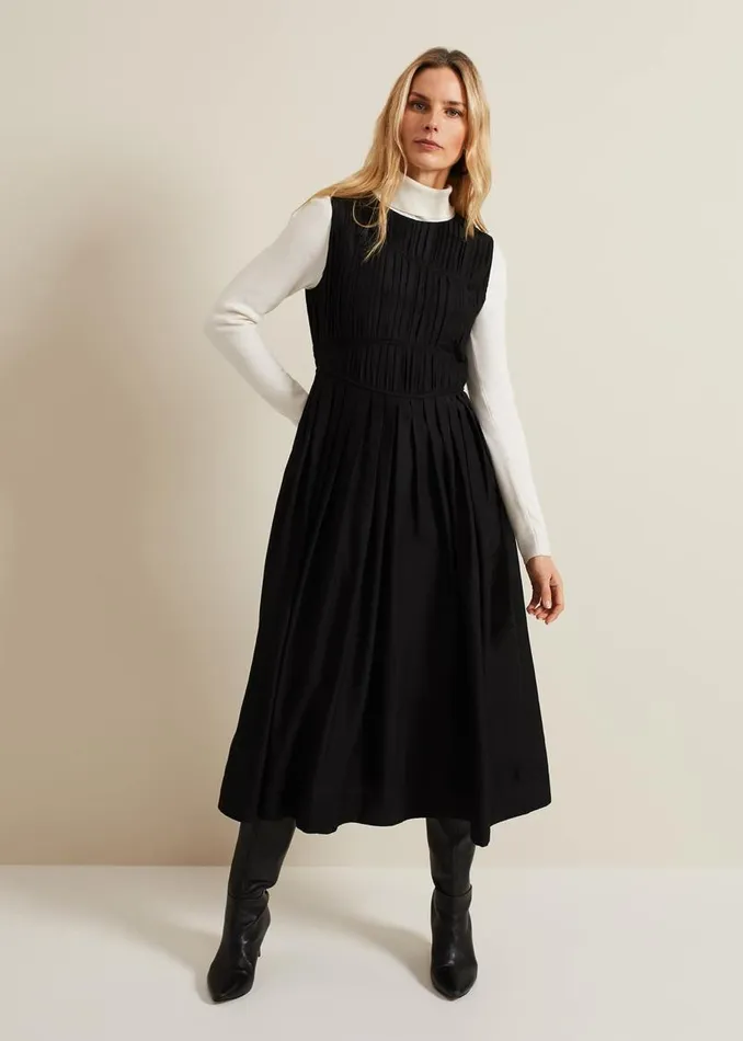 Phase Eight Dresses Nala Black Bodice Mini Dress Black 8211 Women